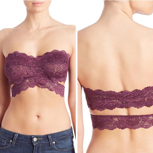 Free People Other - FREE PEOPLE Deep in the Dark Lace Bandeau Bra NWT